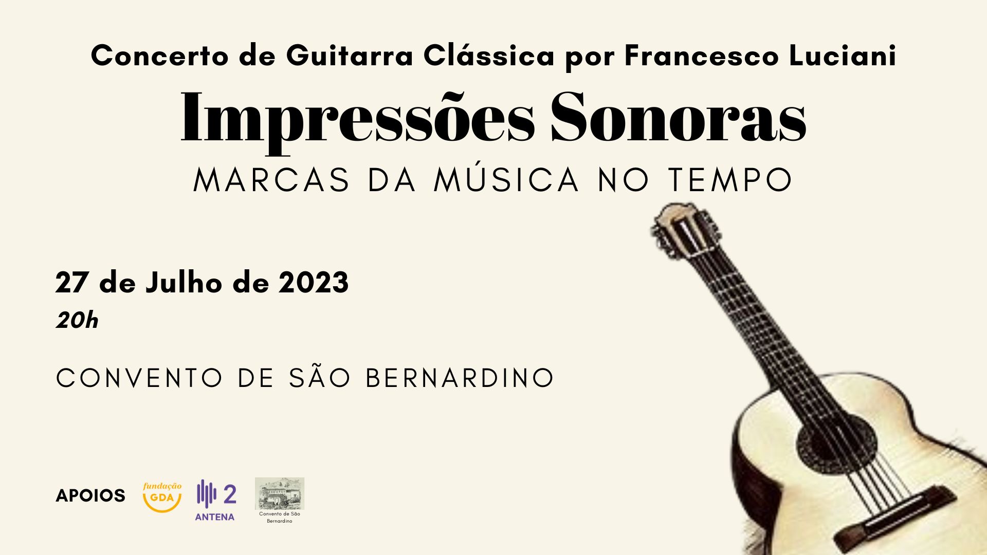 Concerto no Convento de São Bernardino (Câmara de Lobos, Madeira) - 27 de Julho de 2023 - Francesco Luciani